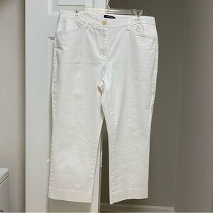Lands’ End Cropped Pants White